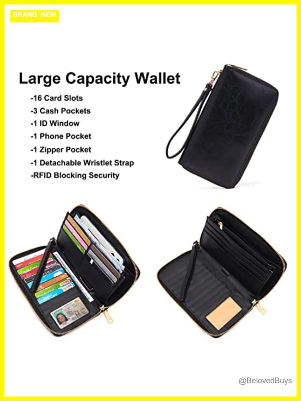 Women's 2-Piece Vegan Leather Backpack Purse Set with Wallet, Laptop Travel